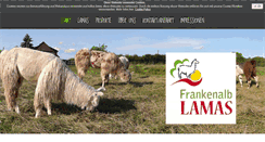 Desktop Screenshot of frankenalb-lamas.de